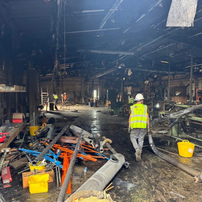Stairway Joinery Workshop Fire Aftermath