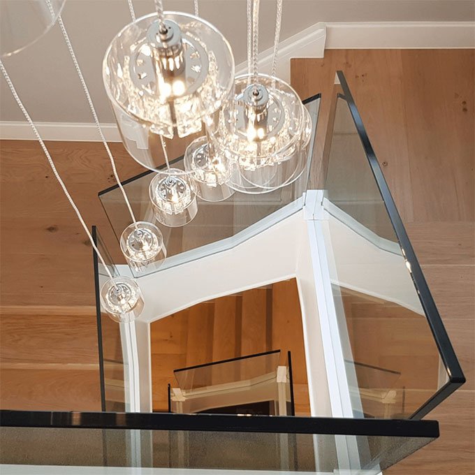 glass stairs