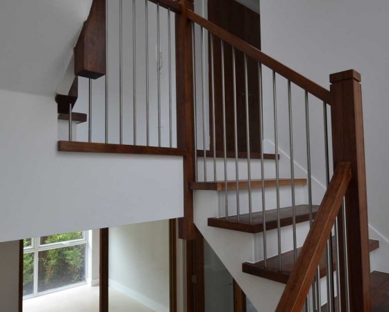 Metal Spindles on a Staircase