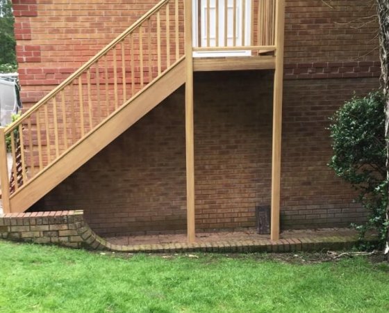 External Staircase on Brick House